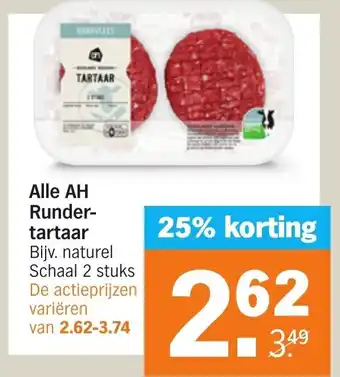 Albert Heijn Alle AH runder-tartaar aanbieding