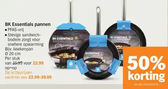 Albert Heijn Bk essentials pannen aanbieding