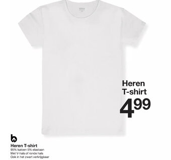 Zeeman Heren t-shirt aanbieding