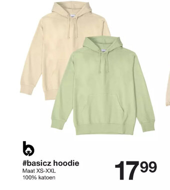 Zeeman Basicz hoodie aanbieding