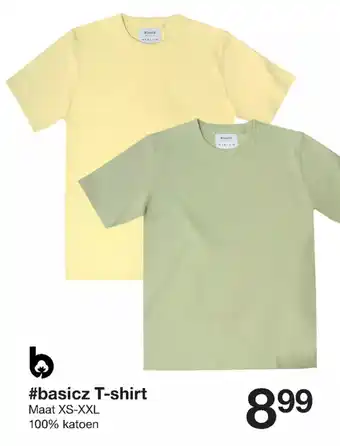 Zeeman Basicz t-shirt aanbieding