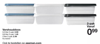 Zeeman Vershouddoos aanbieding