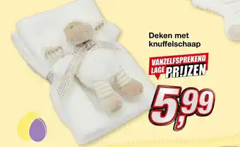 Kik Deken met knuffelschaap aanbieding