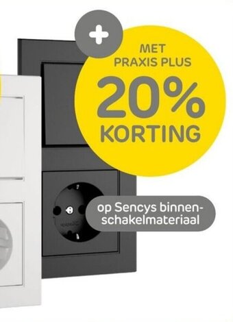 Praxis op Sencys binnen-schakelmateriaal aanbieding