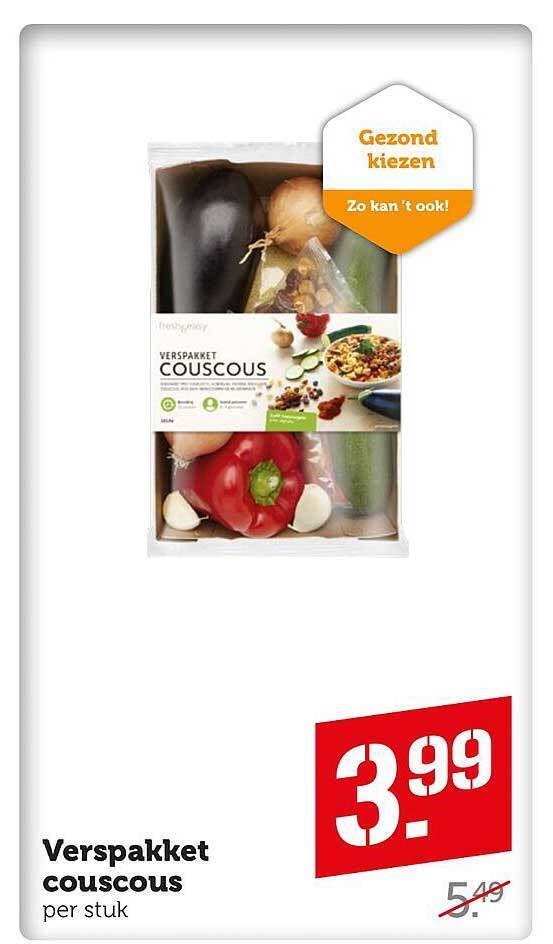 Verspakket couscous aanbieding bij Coop
