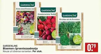 ALDI Gardenline bloemen--groentezaadmatje aanbieding