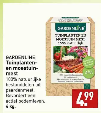 ALDI Gardenline tuinplanten- en moestuinmest aanbieding