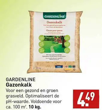 ALDI Gardenline gazonkalk aanbieding