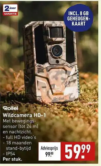 ALDI Rollei wildcamera hd-1 aanbieding