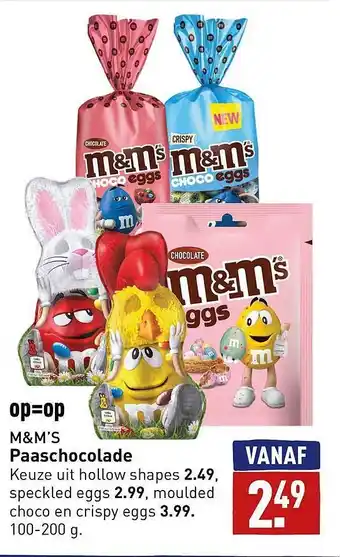 ALDI M&m's paaschocolade aanbieding