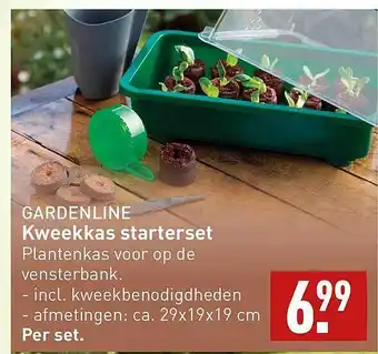 ALDI Gardenline kweekkas starterset aanbieding