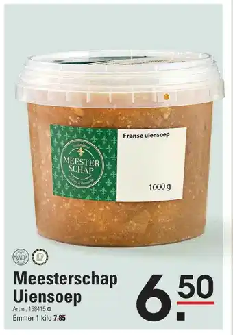 Sligro Meesterschap uiensoep aanbieding