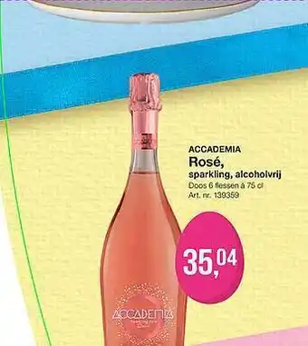 Bidfood Accademia rosé, sparkling, alcoholvrij aanbieding