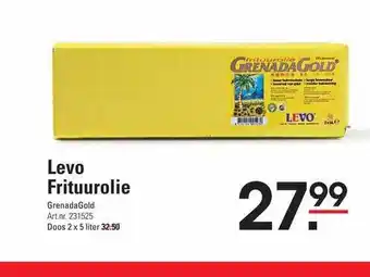 Sligro Levo frituurolie grenadagold aanbieding