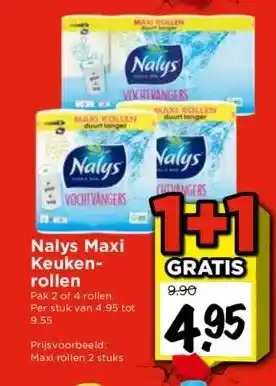 Vomar Voordeelmarkt Nalys maxi keukenrollen aanbieding