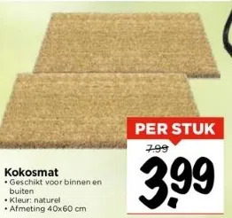 Vomar Voordeelmarkt Kokosmat aanbieding