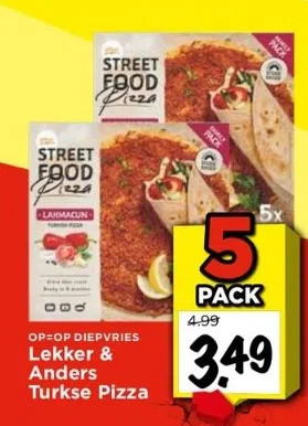 Vomar Voordeelmarkt Lekker & anders turkse pizza aanbieding