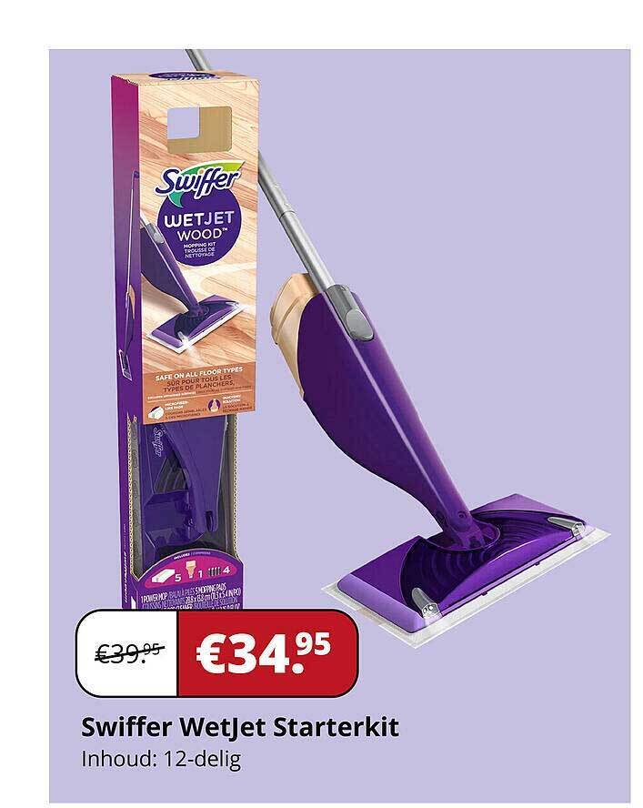 Swiffer wetjet starterkit aanbieding bij Voordeeldrogisterij