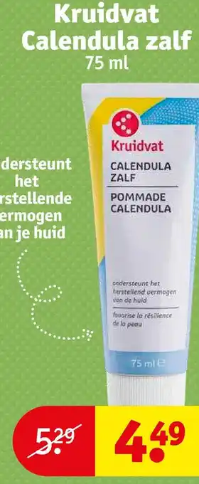 Kruidvat Kruidvat calendula zalf 75 ml aanbieding