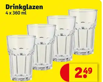 Kruidvat Drinkglazen aanbieding