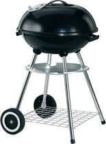 Bol.com Garden grill houtskool barbecue - grilloppervlak ø 44 cm - met as vanger - zwart aanbieding