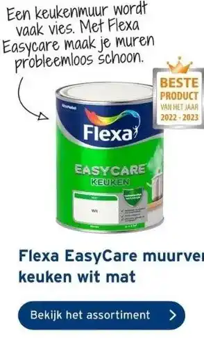 GAMMA Flexa easycare muurverf keuken wit mat aanbieding