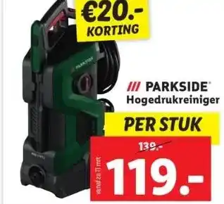 Lidl Iii parkside hogedrukreiniger aanbieding