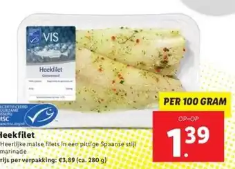 Lidl Heekfilet aanbieding