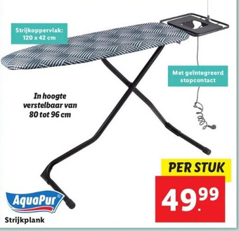 Lidl Aquapur strijkplank aanbieding