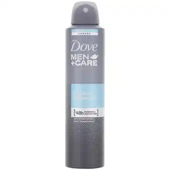 Action Dove Men+Care deodorant Clean Comfort 250ml aanbieding