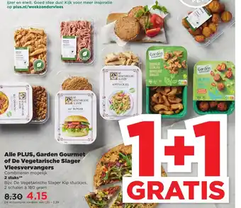 PLUS Alle Garden Gourmet of De Vegetarische Slager Vleesvervangers aanbieding