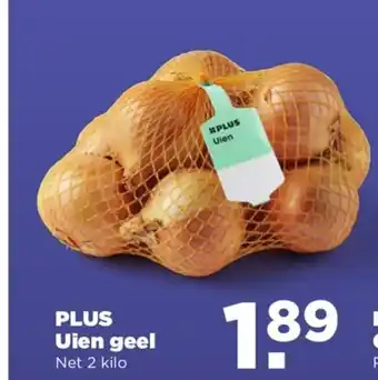 PLUS Uien geel net 2 kilo aanbieding