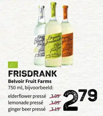 Ekoplaza Belvoir Fruit Farms Frisdrank 750ml aanbieding