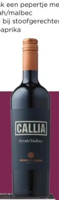 PLUS Callia Syrah malbec per fles aanbieding