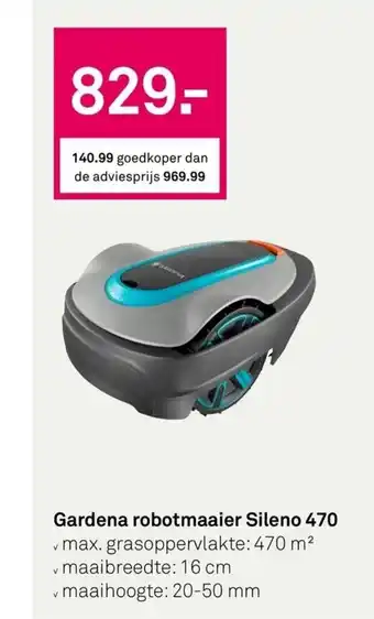 Karwei Gardena robotmaaier Sileno 470 aanbieding