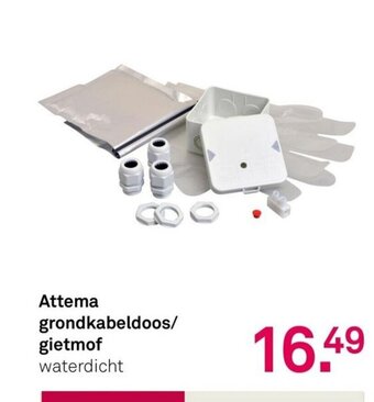 Karwei Attema grondkabeldoos/gietmof aanbieding