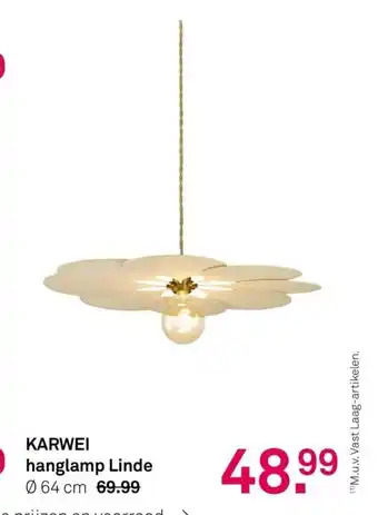 Karwei hanglamp Linde 64 cm aanbieding