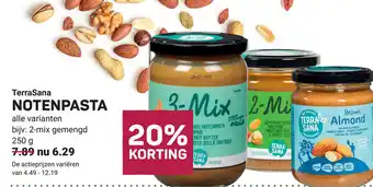 Ekoplaza TerraSana notenpasta 250g aanbieding