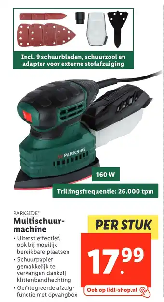 Lidl Multischuur- machine aanbieding