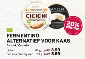 Ekoplaza Cicioni / Camelia Fermentino Alternatief Voor Kaas 80g aanbieding