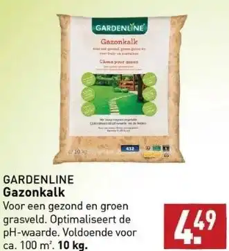 ALDI Gardenline gazonkalk aanbieding