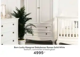 Baby & Tiener Born lucky meegroei babykamer romeo solid white aanbieding