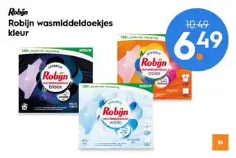 Blokker Robijn wasmiddeldoekjes kleur aanbieding