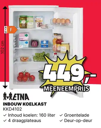 BoXXer Inbouw koelkast kkd4102 aanbieding