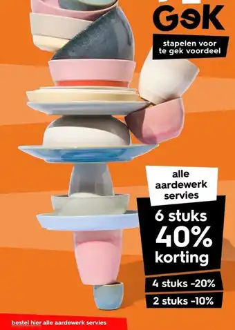 HEMA Alle aardewerk servies aanbieding