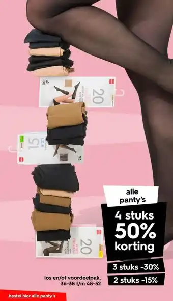 HEMA Alle panty's aanbieding