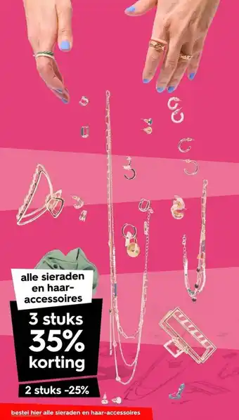 HEMA Alle sieraden en haaraccessoires aanbieding