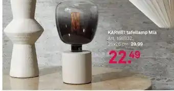 Karwei Karwei tafellamp mia art. 198832, 26x26 cm aanbieding