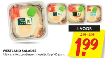 Dekamarkt Westland Salades 140g aanbieding