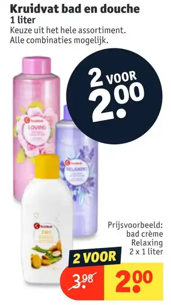 Kruidvat Kruidvat bad en douche aanbieding